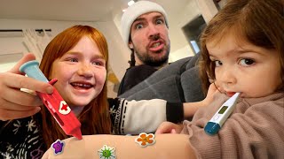 FAMiLY CHECKUP from Doctor Adley Playing our favorite games in REAL LiFE or ROBLOX Niko sick day [upl. by Branham]