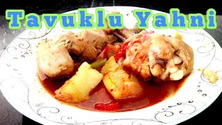 TAVUKLU YAHNİ TARİFİ –TAVUK YAHNİ NASIL YAPILIR [upl. by Roselane]