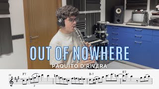 Paquito DRivera Clarinet Solo Transcription  quotOut of Nowherequot [upl. by Weatherley]