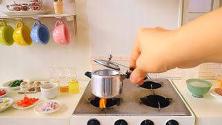 CHICKEN amp RICE  MINI COOKING  TINY FOOD  MINI KITCHEN [upl. by Aitnom]