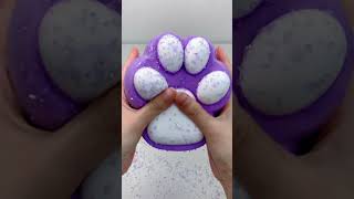 FUFUSQUISHY ASMR 💜🐾800g Purple Based White Paw [upl. by Upshaw424]