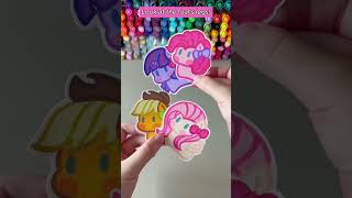 Creating custom Pony character decorations for toys part 2Animation Cartoon Topsticker [upl. by Enad212]