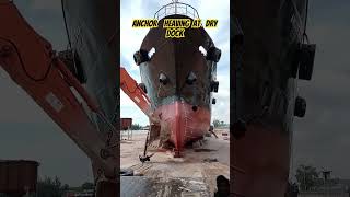 “Watch the Anchor Lift at Dry Dock – Incredible Engineering” ship shipspotter shipphotography [upl. by Atikcir]