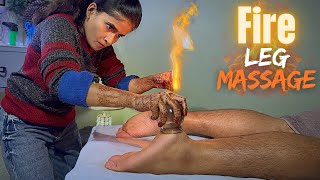 Calf Massage for pain relief  How To Massage tight calf muscles Dear its fire relaxation Therapy 😌 [upl. by Abigail599]