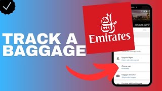 How to track a baggage in the Emirates app [upl. by Otinauj]