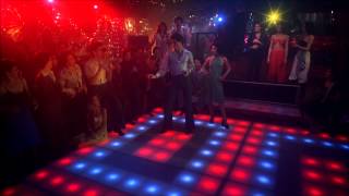 Saturday Night Fever Bee Gees You Should be Dancing John Travolta HD 1080 with Lyrics [upl. by Helbon]