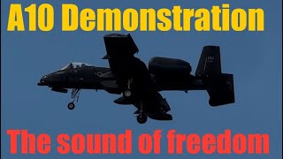 Demonstration of Gorgeous Black Snakes USAF A10 Thunderbolt Warthog Jet A10 Air Force full sound [upl. by Huda]