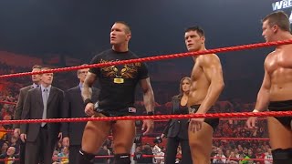 Randy Orton threatens to sue WWE Raw Jan 26 2009 [upl. by Yolanthe403]