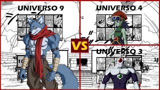 Universo 9 VS Universos 4 y 3 TROPAS UNIVERSALES del MANGA  Quien gana continúa [upl. by Margalo356]