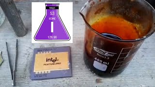 Yeehaa Gold dissolve in iodine [upl. by Imre]