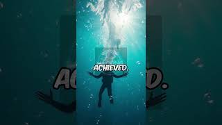 Deepest Scuba Dive Record aihistory facts shortsvideos worldrecord scubadiving egypt athelete [upl. by Clarence]