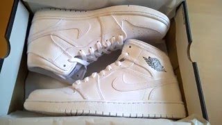 Unboxing butów shoes Nike Jordan AIR 1 MID 554724102 [upl. by Rashidi]