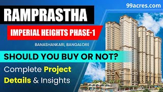 Ramprastha Imperial Heights Phase 1 Project Review  Indirapuram Ghaziabad [upl. by Yasu976]