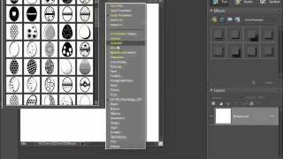 How To Install Custom Shapes CSH In Photoshop Elements [upl. by Lanny]