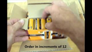 Duracell Procell C Size Alkaline Battery Packaging PC1400 [upl. by Elliott]