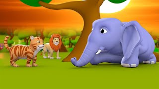 Billi aur Gaane wala Hathi 3D Animated Hindi Moral Stories for Kids बिल्ली और गाने वाला हाथी कहानी [upl. by Elisabet550]