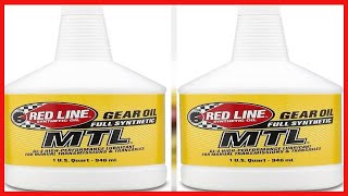 Red Line 50204 SAE 75W80 API GL4 Manual Transmission and Transaxle Lubricant  Car Gear Oil [upl. by Mikes736]