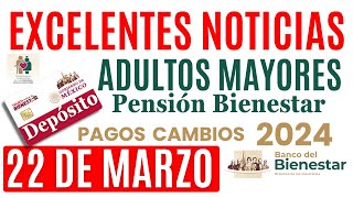 🔔Excelente NOTICIAS Adultos Mayores AMLO 4T PAGO Pensión🔴 [upl. by Beitnes]