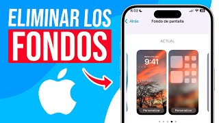 Como ELIMINAR TODOS los FONDOS de PANTALLA en iPhone Guia Completa [upl. by Anirehs]