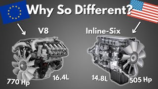 Why European Trucks Have Up To 770 HP And US Don’t [upl. by Eidualc]