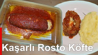 Kaşarlı Rosto Köfte Tarifi  Rosto Köfte Nasıl Yapılır  Püre Yanında Kaşarlı Rosto Köfte [upl. by Annaicul183]