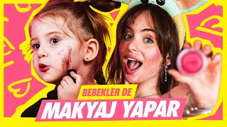 DEFNE İLE BİRBİRİMİZE MAKYAJ YAPTIK 💄 [upl. by Ahsuat]