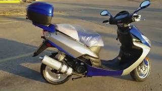 150cc street legal scooter review  overview at pioneer powersports [upl. by Ahsirt150]