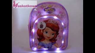 Świecący plecak Jej Wysokość Zosia  Sofia the First Backpack with lights [upl. by Colier]