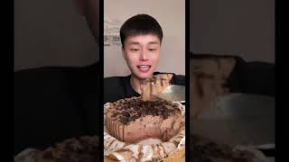 MUKBANG CHOCOLATE MOUSSE CAKE [upl. by Audrie323]