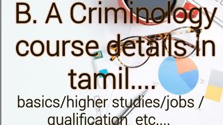 B A criminology course details in tamil [upl. by Debera]