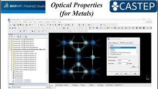 How to run optical properties of a compound  Materials Studio  CASTEP [upl. by Wyck]