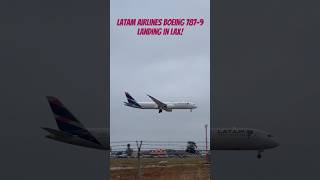 Latam Airlines Boeing 7879 landing in LAX [upl. by Bevus]