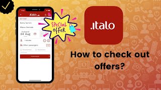 How to check out offers on Italo Treno [upl. by Collins]