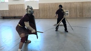 Gladiatoren Training  Secutor vs Retiarius  KW19 [upl. by Alyt]