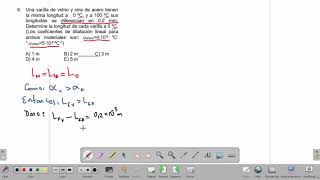 EJERCICIOS RESUELTOS DE TEMPERATURA DILATACIÓN Y CALORIMETRÍA  PARTE 1 [upl. by Hafinah]