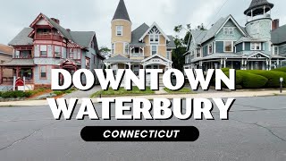 Downtown Waterbury Connecticut Walking Tour  July 2023 [upl. by Nahte885]