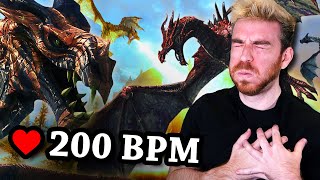 Skyrim but if my Heart Rate goes up it spawns 10 dragons [upl. by Inness785]