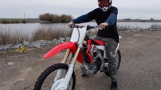 2016 Honda CRF 250r test ride by Verdugo Adventures [upl. by Eetnod]