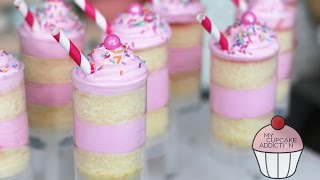 Strawberry Milkshake PushPops w FANTASTIC New Frosting Recipe  My Cupcake Addiction [upl. by Otirecul516]