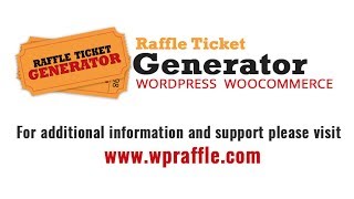 Configure Online Raffle Tickets with wooCommerce and Wordpress [upl. by Enitsua913]