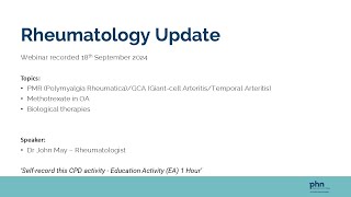 Rheumatology Update [upl. by Lud]