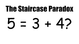 5  3  4 The Staircase Paradox Spot The Mistake quotDisprovingquot The Pythagorean Theorem [upl. by Bronder868]