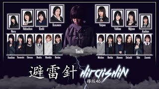 Keyakizaka46 欅坂46  Hiraishin 避雷針 JPNROMENG Color Coded Lyrics [upl. by Lucita]