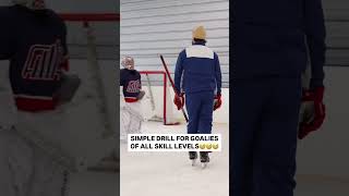 Simple drill for goalies of all skill levels😅 [upl. by Kreager]