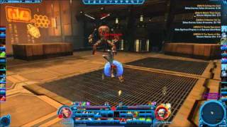 SWTOR Solo World Boss Nar Shaddaa Battledroid R4GL 50 Mercenary [upl. by Fabrienne]