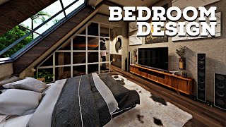 Bedroom Design Idea  Room Design in Attic [upl. by Darum]