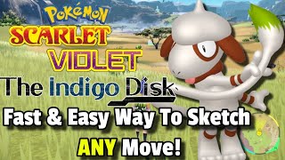 SUPER FAST amp EASY WAY To Sketch ANY MOVE With SMEARGLE Pokemon ScarletViolet Indigo Disc [upl. by Crescin]