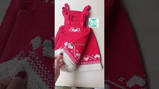 Tarif videosu kanalımda bebekörgüleri örgümodelleri bebekörgüleri babygirldress knitting [upl. by Eceinaj312]