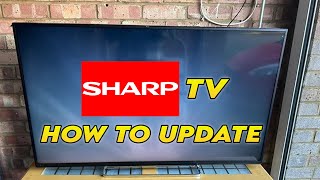 Sharp TV How to Update [upl. by Keelia]