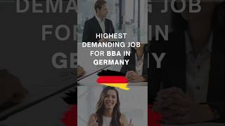 Highest demanding jobs for BBA in Germany codefotechacademy trending highestsalary bbajobs [upl. by Sale]